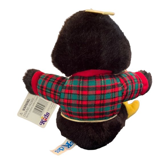 Vtg Kids of America Christmas Penguin Singing Plush Christmas Tree Bow Tie - Picture 3 of 5